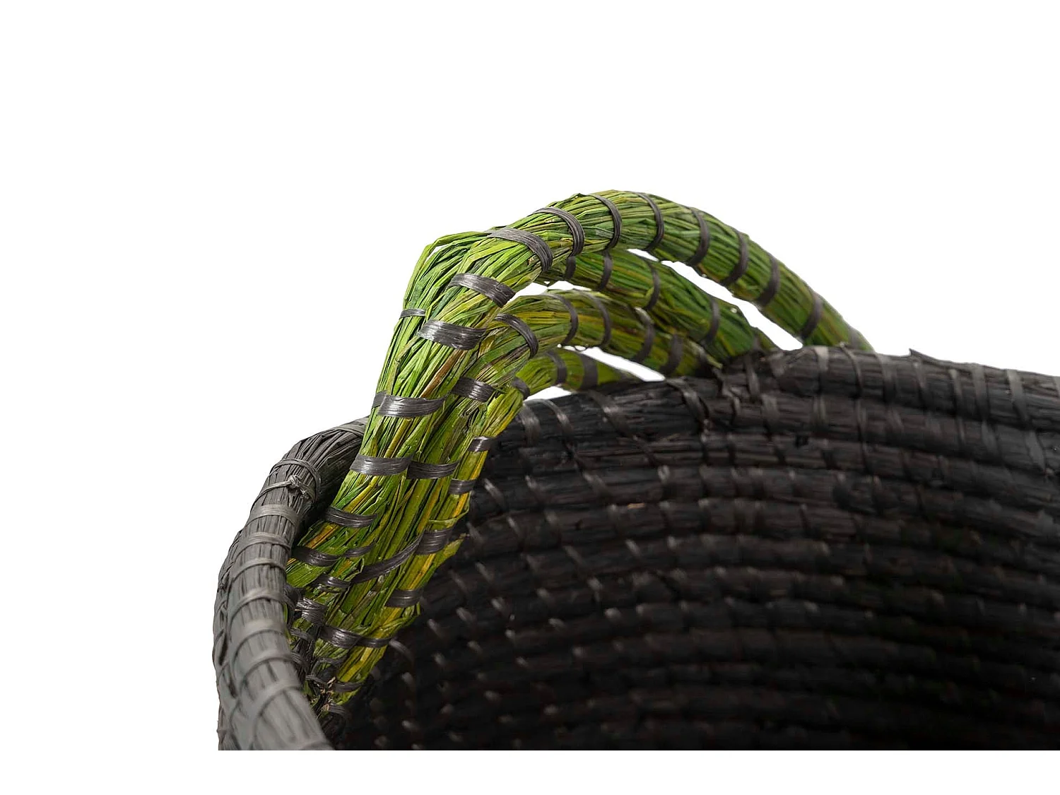 Cesto Fibra Natural Negro 51x51x34 Cm