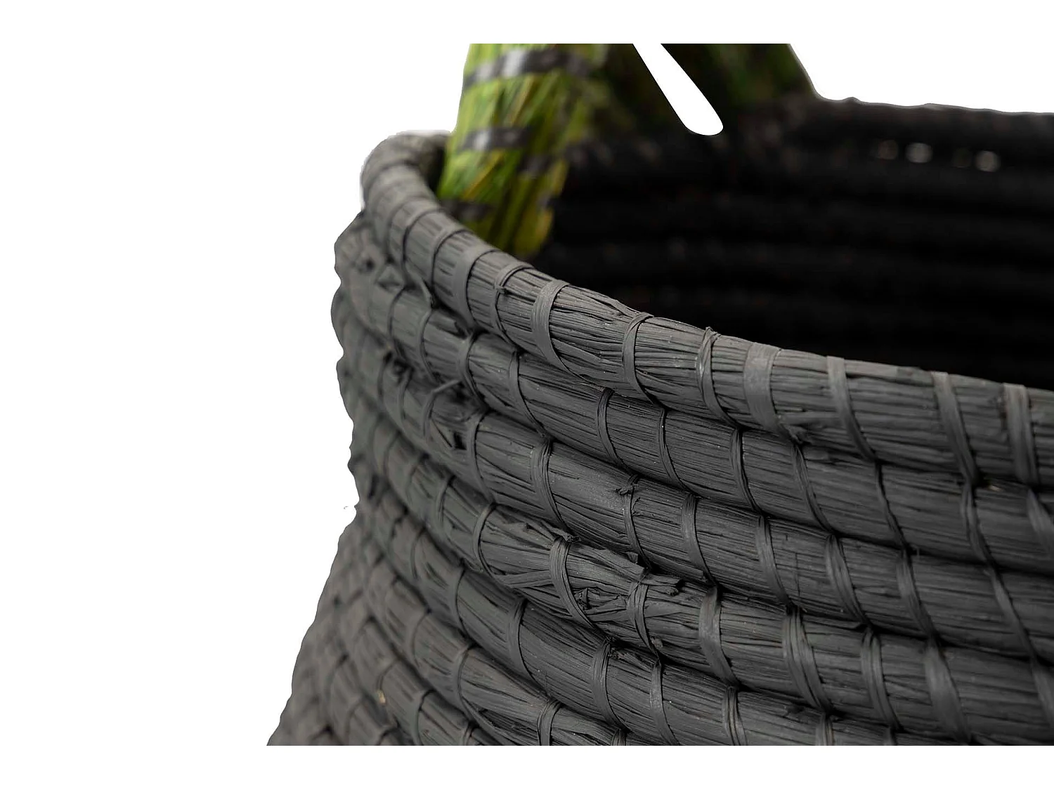 Cesto Fibra Natural Negro 51x51x34 Cm