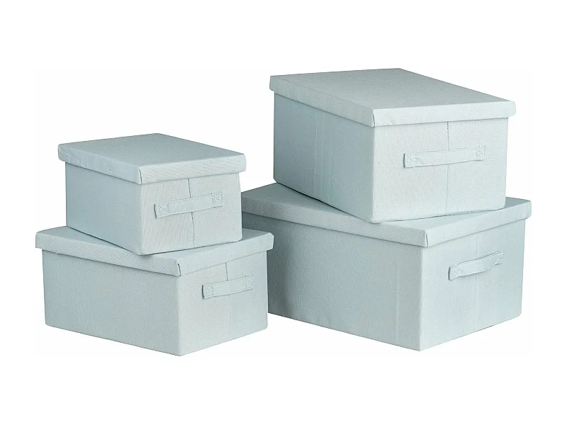 Set 4 Boxes 40x30x20/36x26x18/32x22x16/28x19x14 Cm