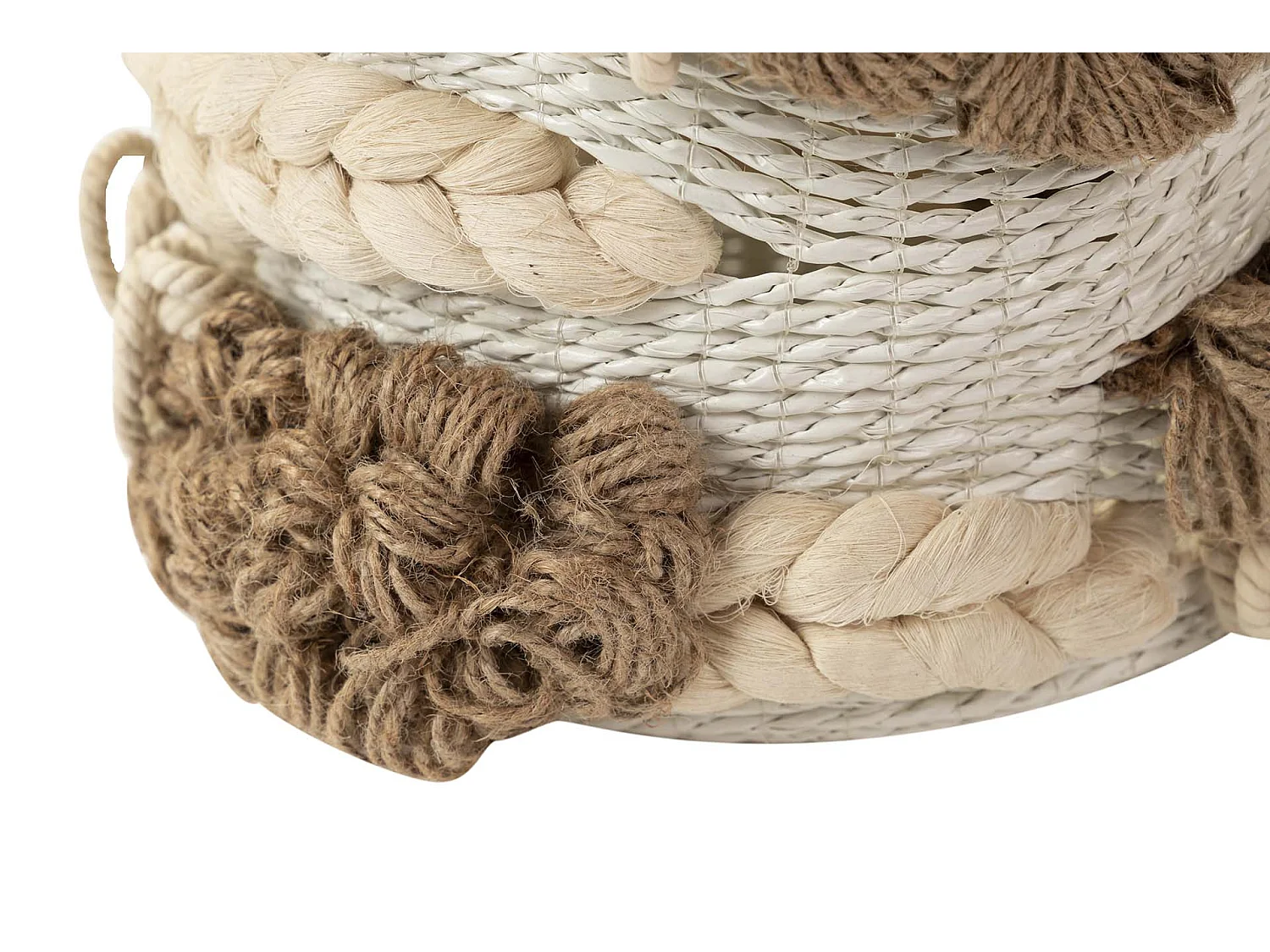 Cesto Algodon Alga Natural 38x38x32 Cm