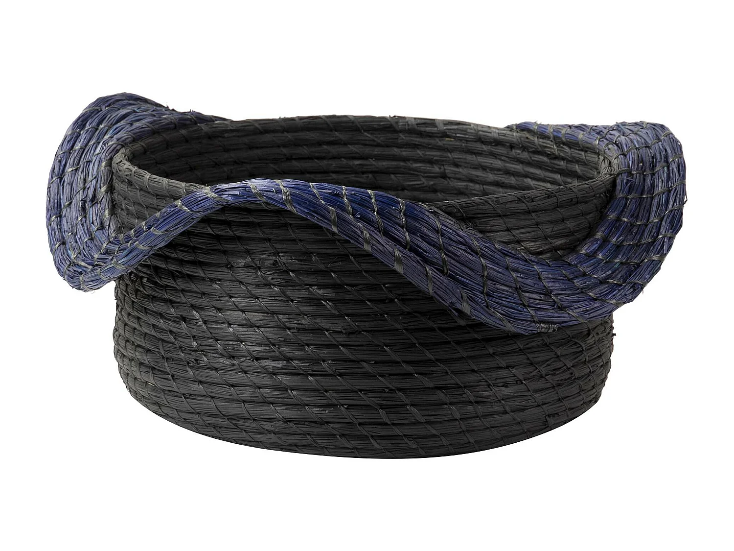 Cesto Fibra Natural Negro 60x60x37 Cm