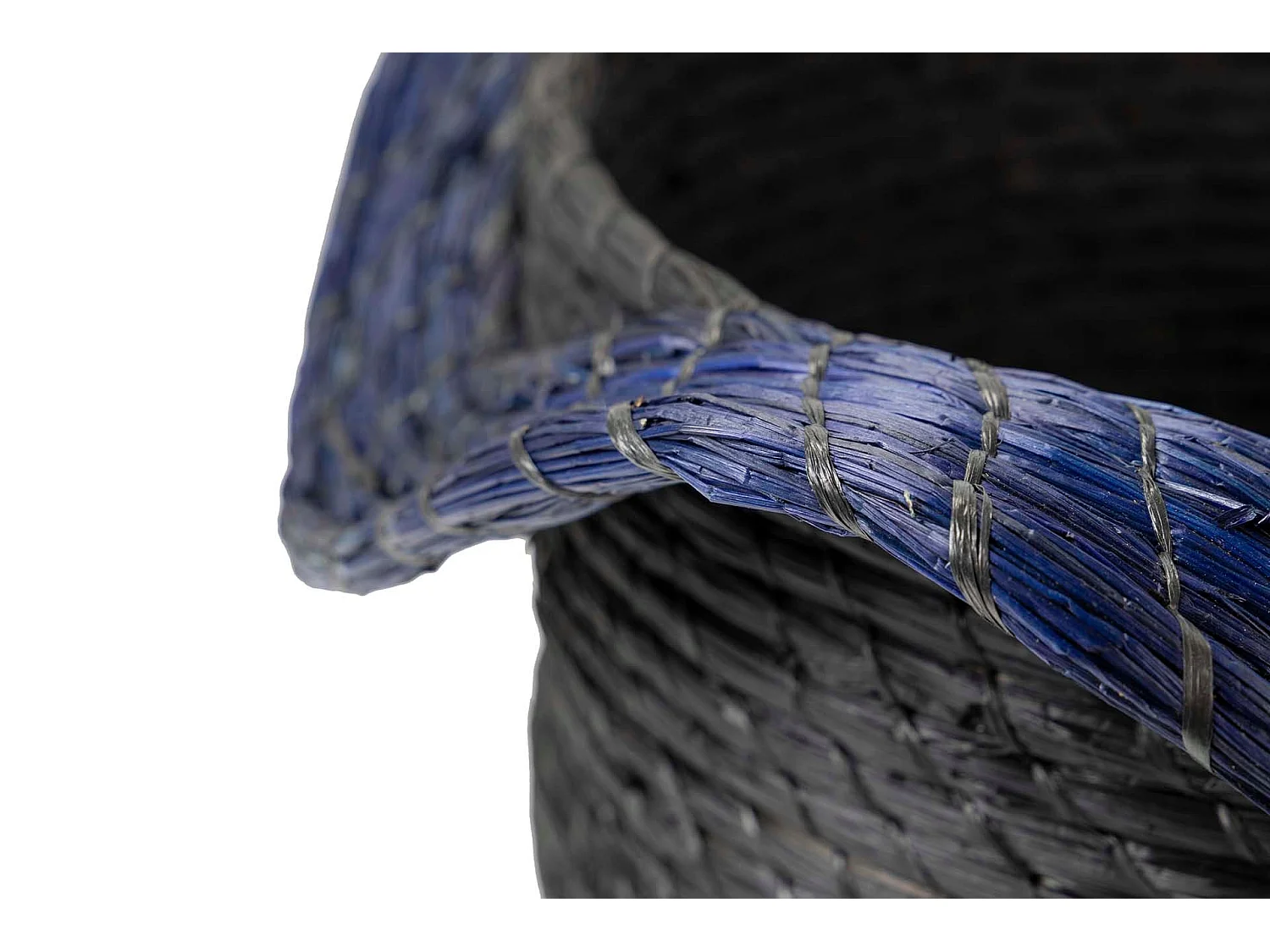 Cesto Fibra Natural Negro 60x60x37 Cm