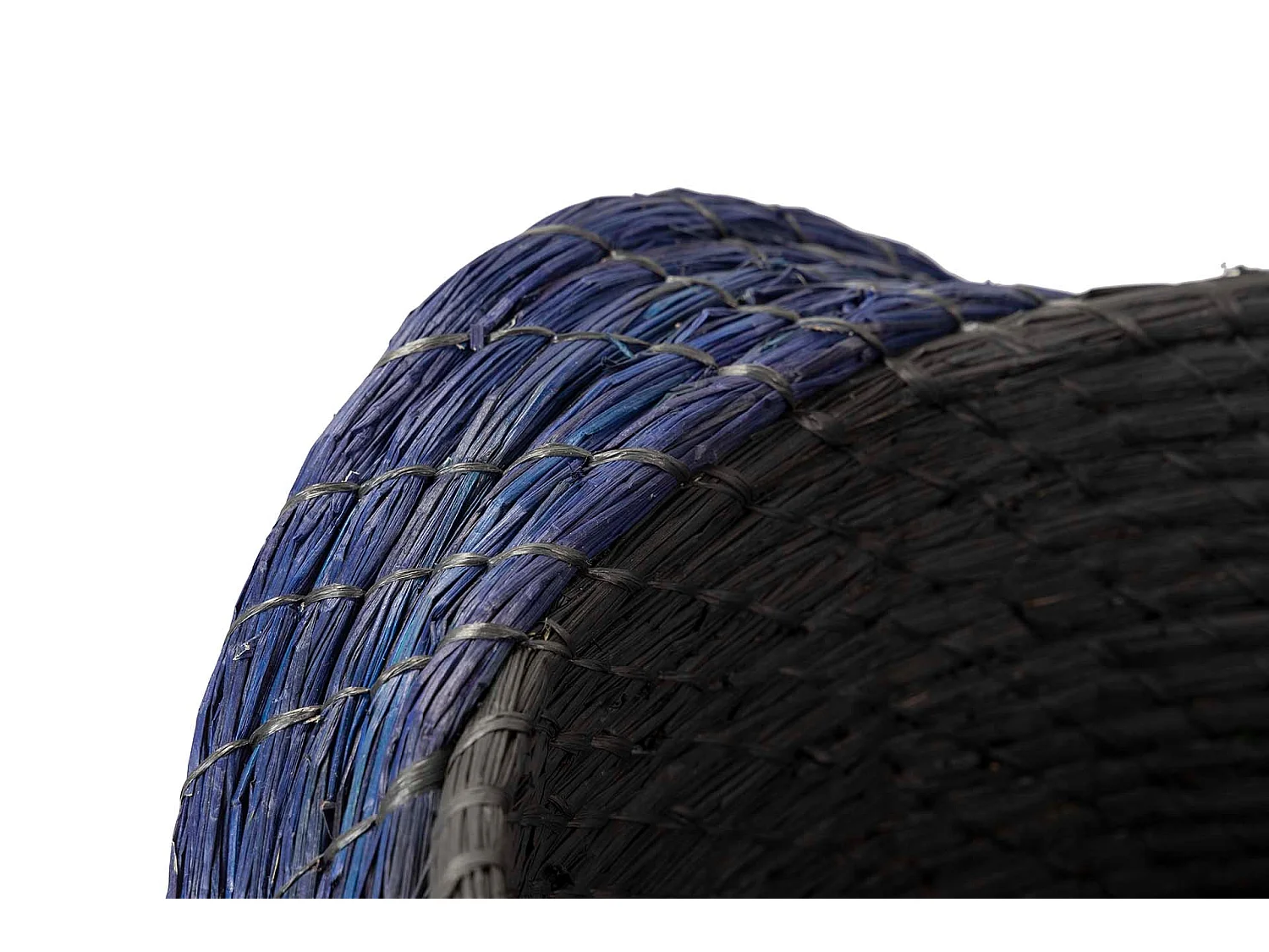 Cesto Fibra Natural Negro 60x60x37 Cm