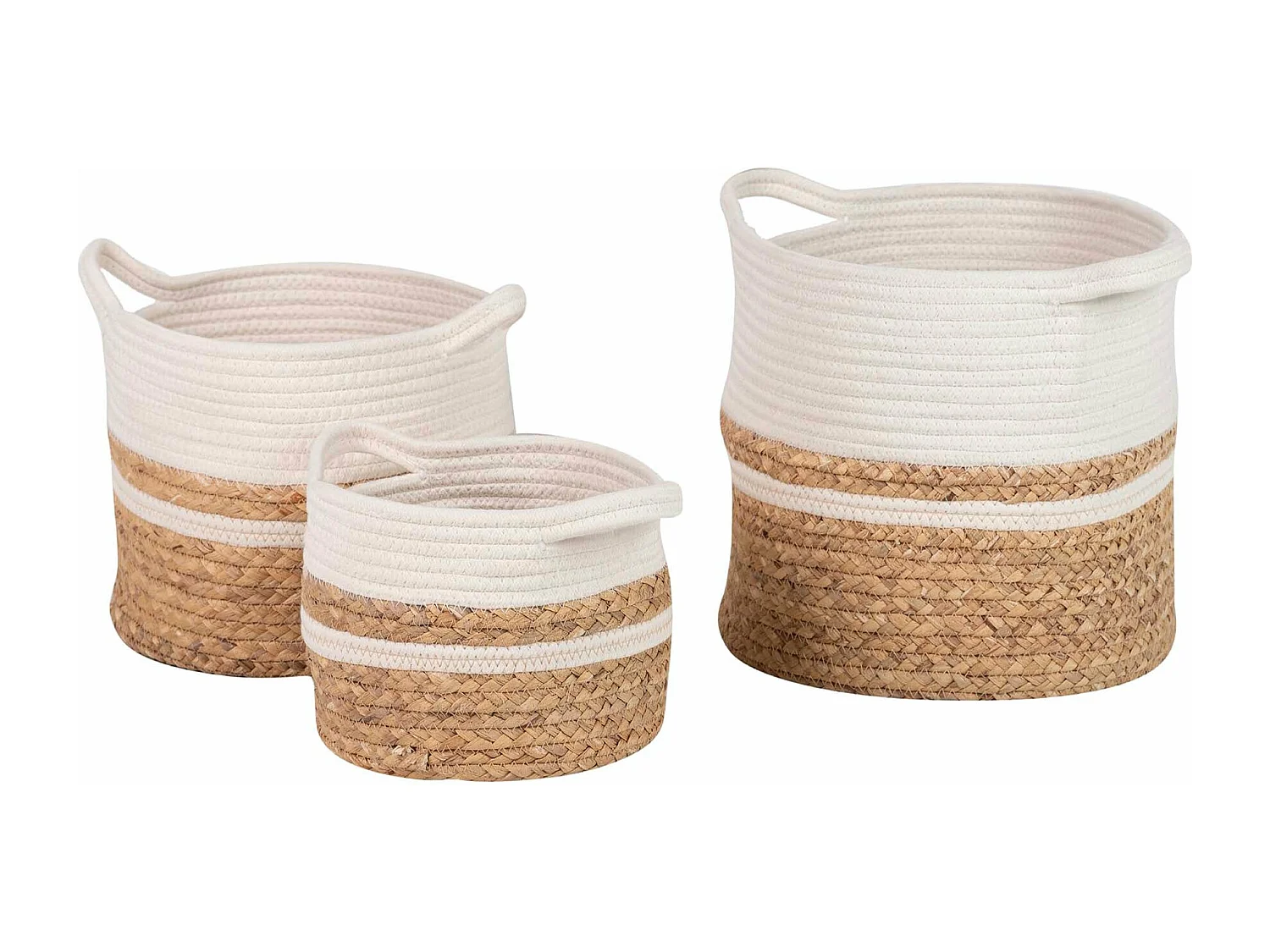 Set 3 Cestos Alg/alga 39x32x28/35x28x22/27x20x17cm