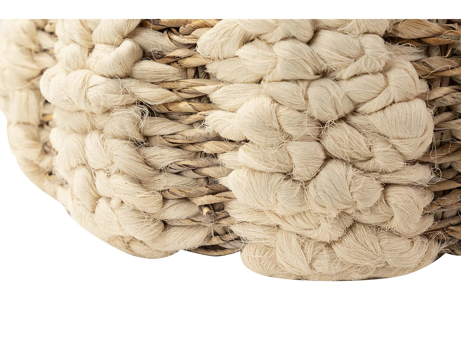 Cesto Algodon Natural 55x55x37 Cm