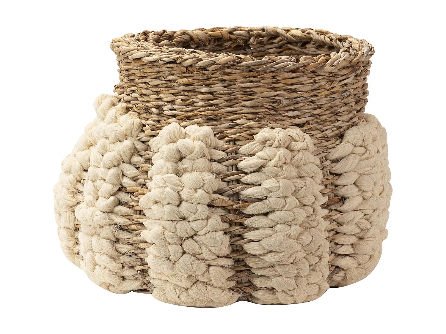 Cesto Algodon Natural 55x55x37 Cm