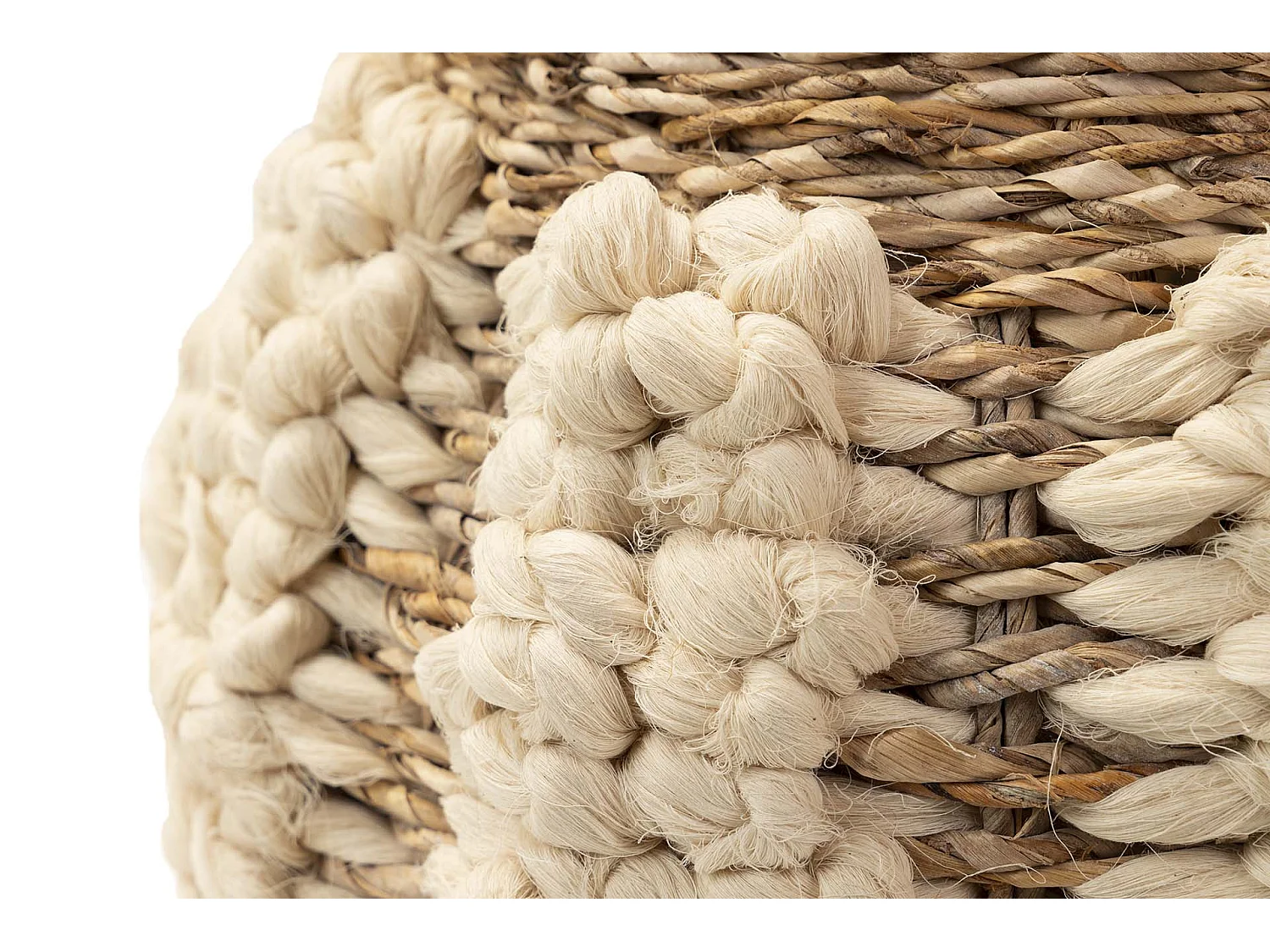 Cesto Algodon Natural 55x55x37 Cm