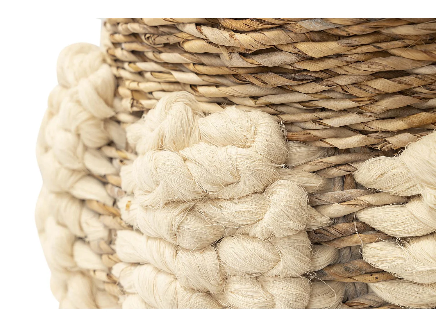 Cesto Algodon Natural 55x55x37 Cm