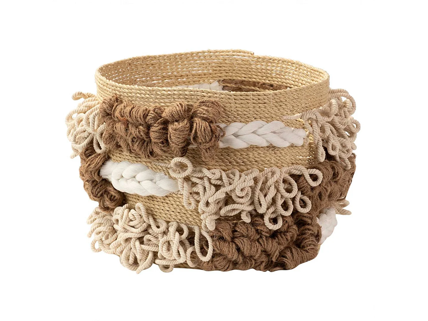 Cesto Algodon Alga Natural 26x26x27 Cm