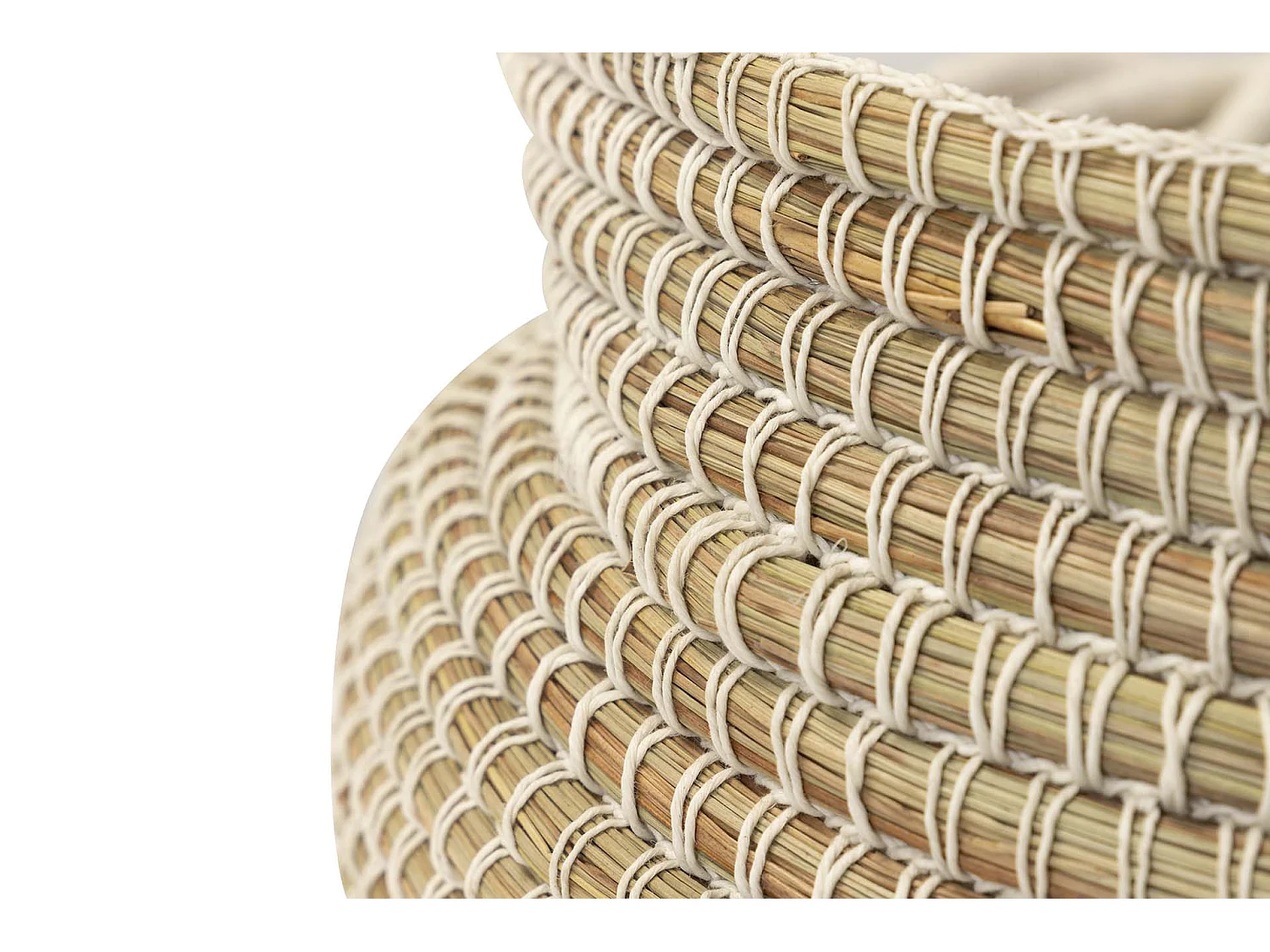 Cesto Fibra Natural 48x48x35 Cm