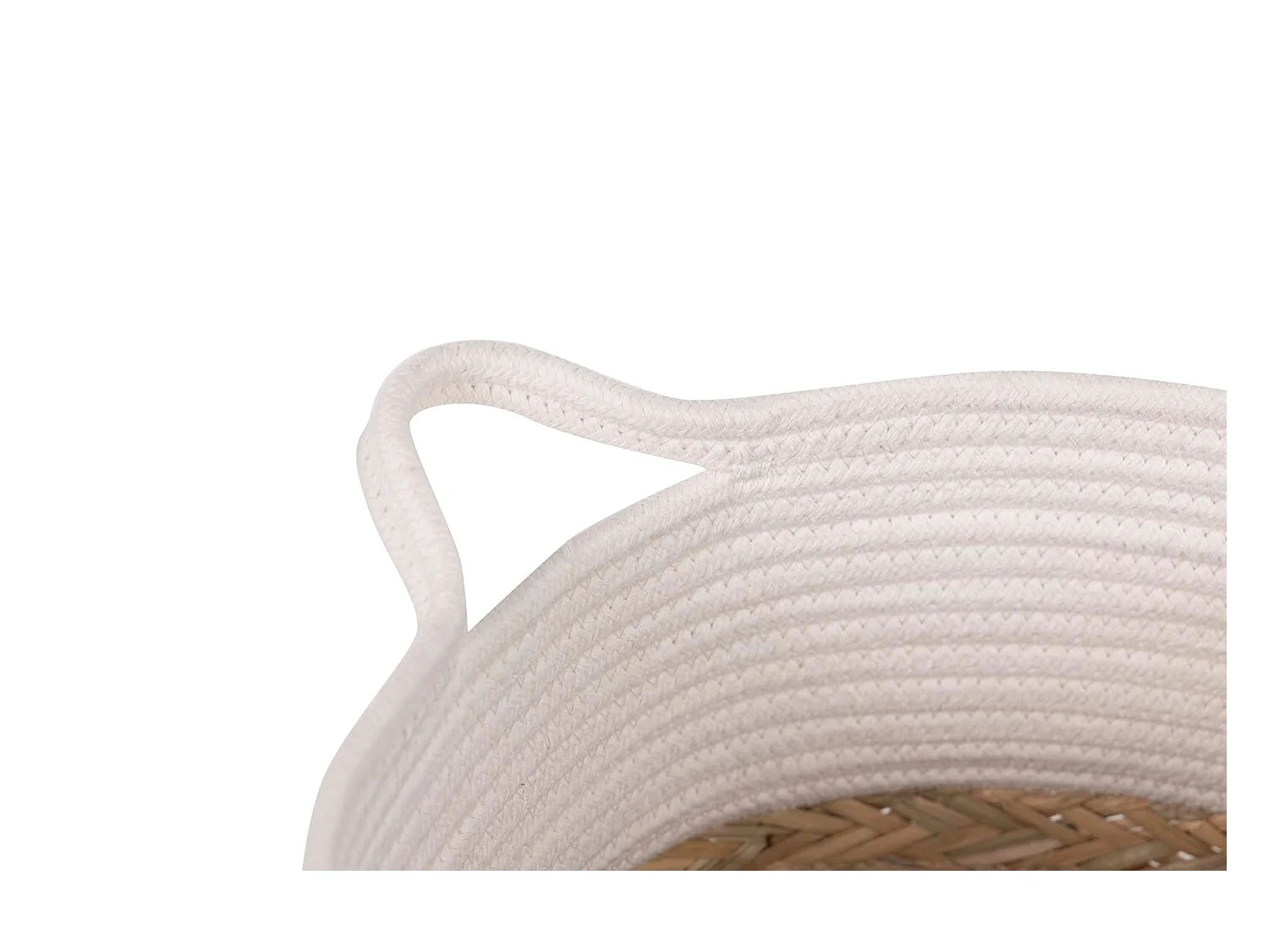 Set 2 Cestos Algodon/algas 43x35x32/38x30x26 Cm