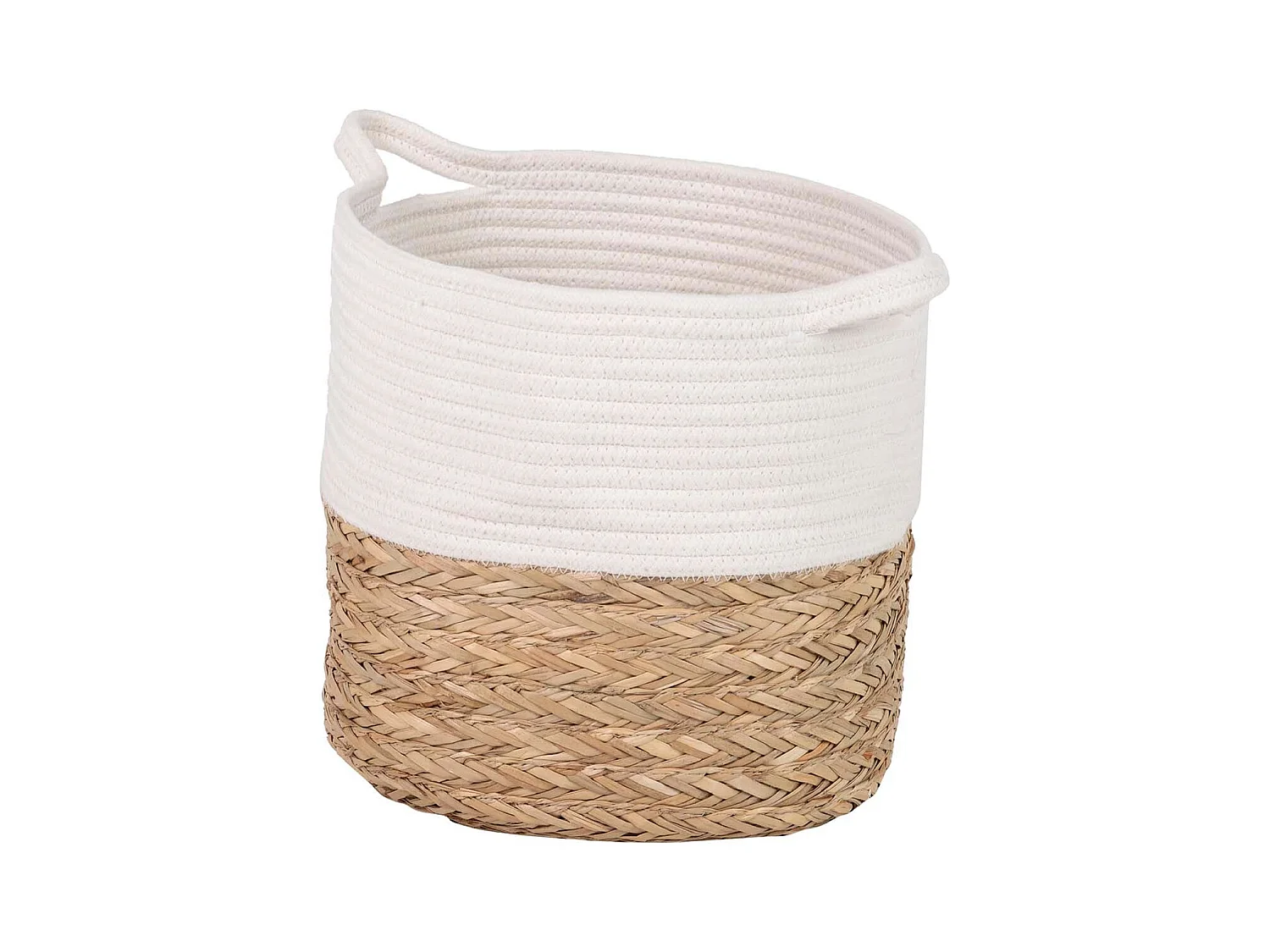 Set 2 Cestos Algodon/algas 43x35x32/38x30x26 Cm