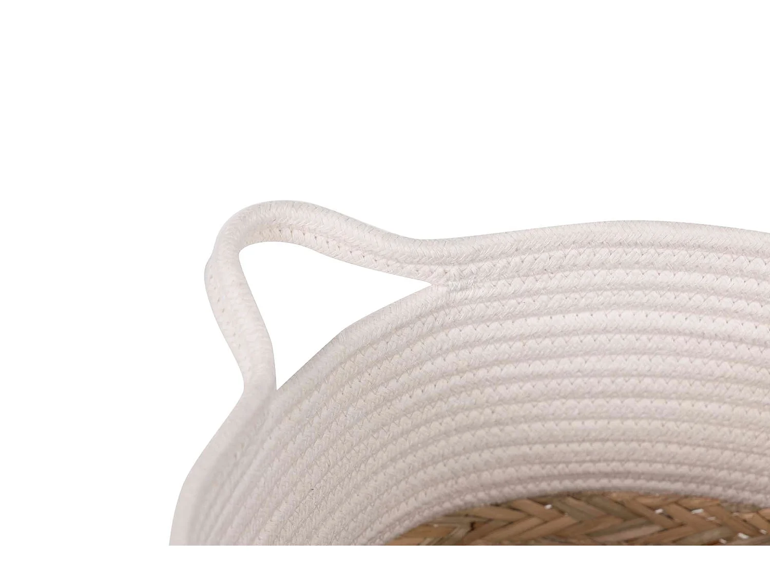 Set 2 Cestos Algodon/algas 43x35x32/38x30x26 Cm