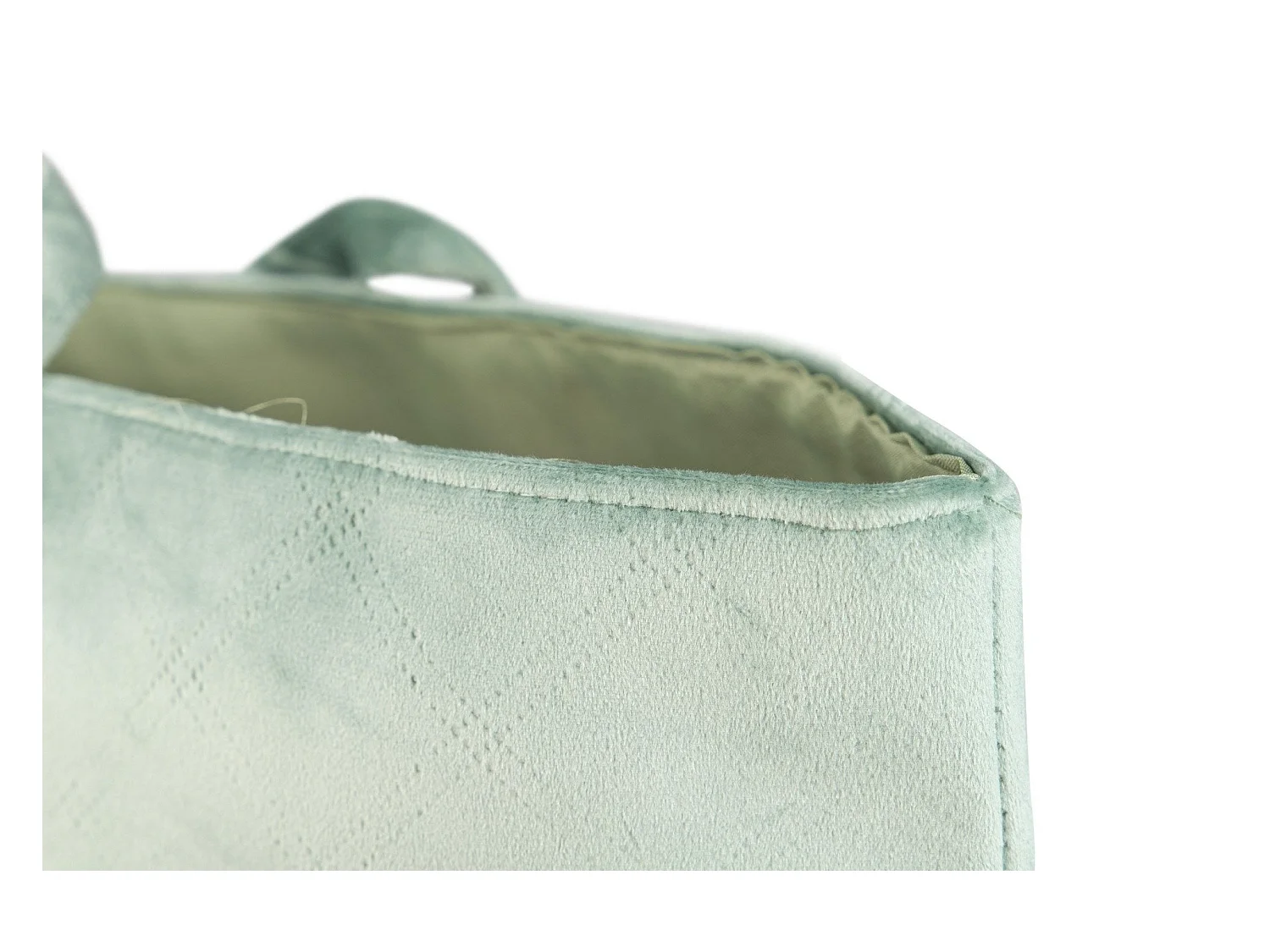 Cesto Ropa Velvet/yute Verde 30x30x50 Cm