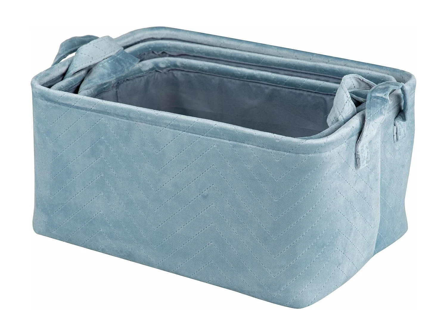 Set 3 Cestas Velvet 38x28x20/35x25x18/32x22x16 Cm