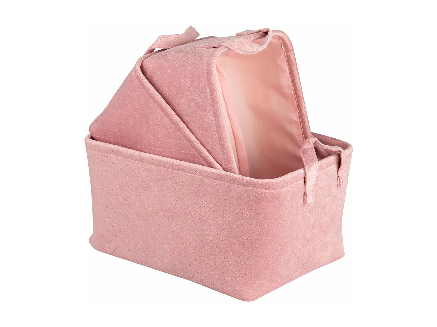 Set 3 Cestas Velvet 38x28x20/35x25x18/32x22x16 Cm