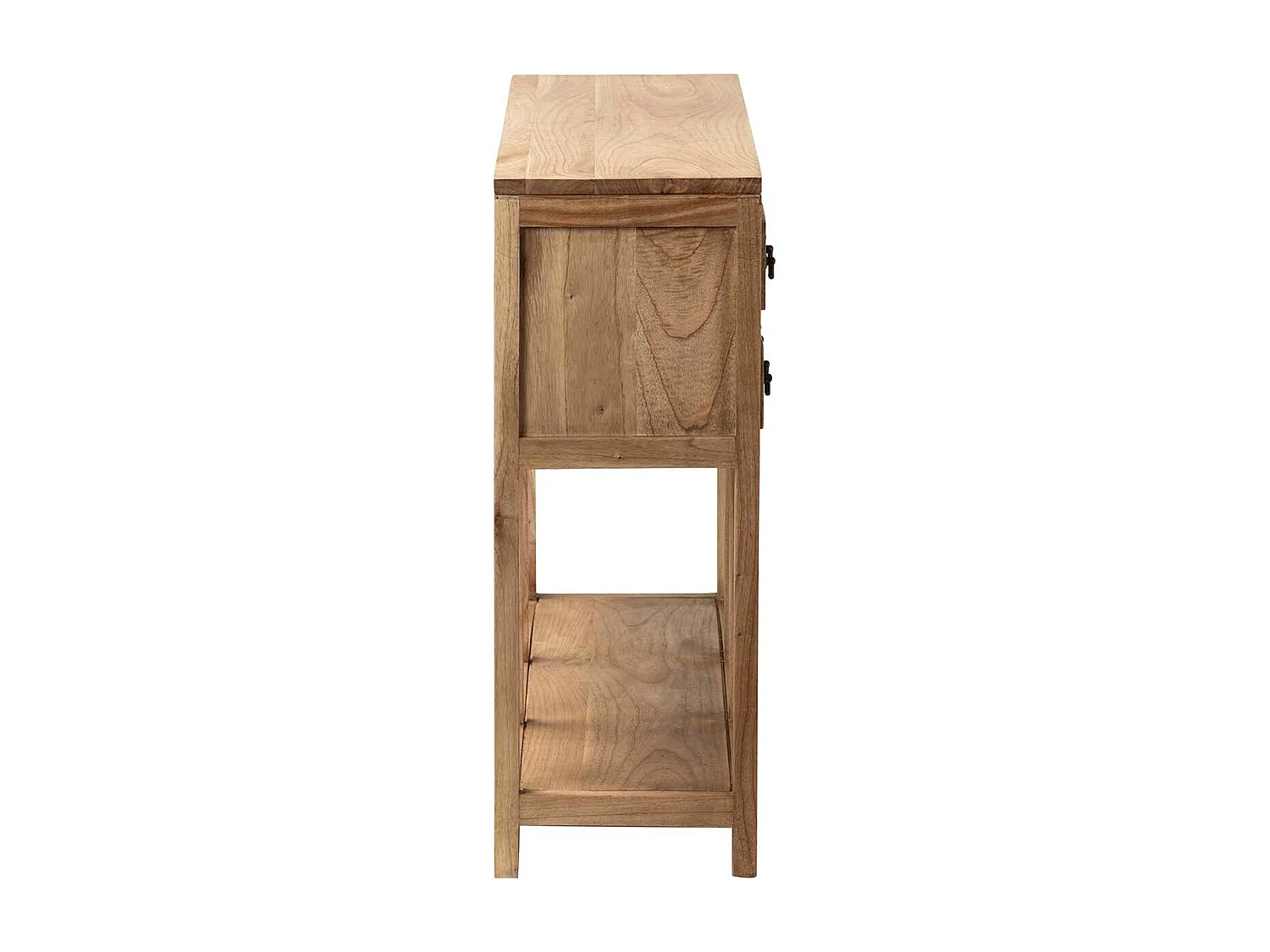 Aparador Madera Natural 9 Cajones 120x30x80 Cm