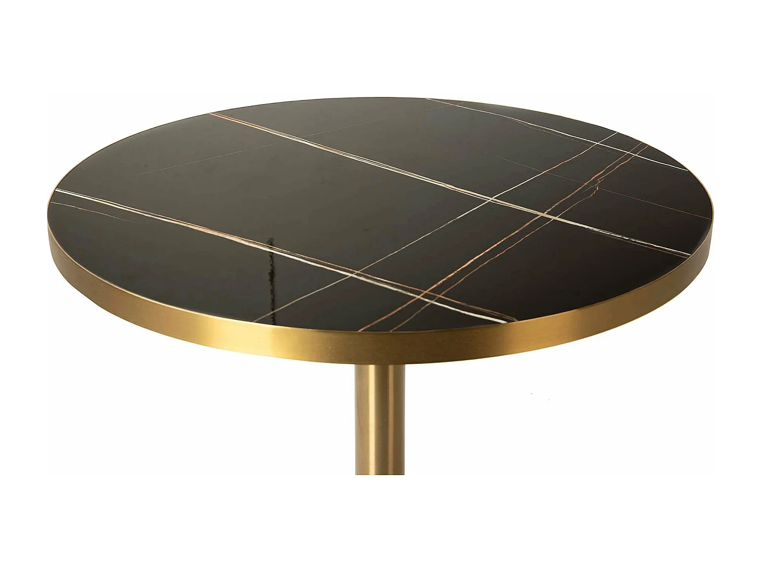 Mesa Comedor Acero Inoxidable Piedra Lodi 90x90x75 Cm