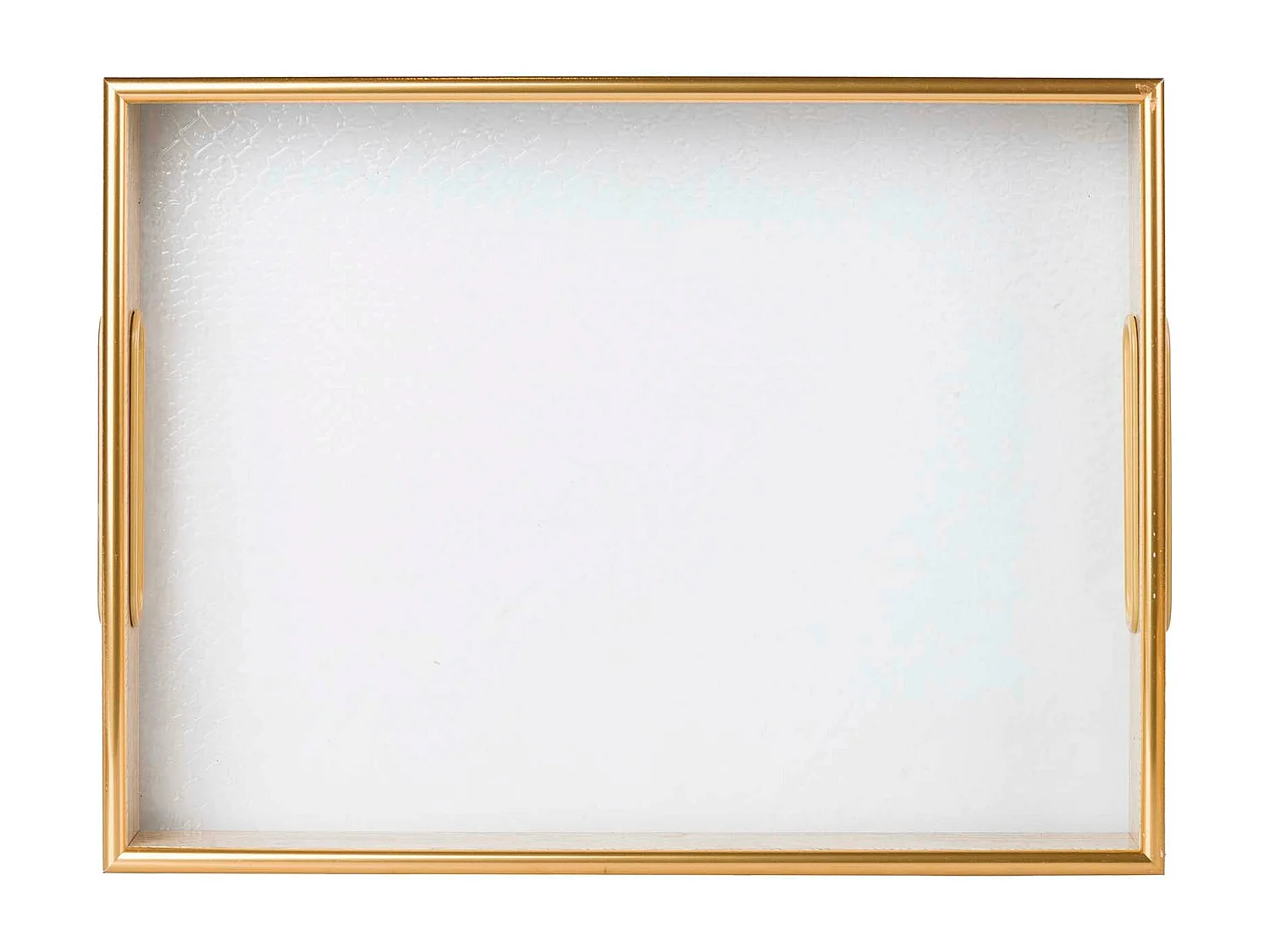 Set 2 Bandejas Cristal Pu 40x30x5 35x25x5 Cm