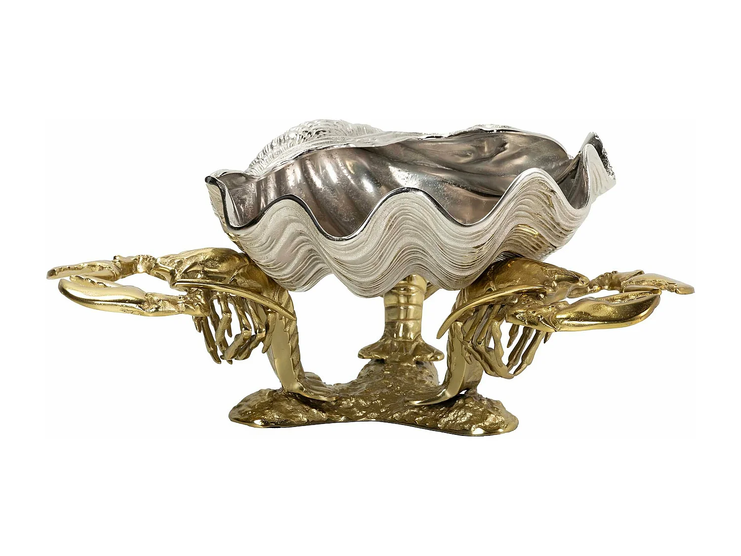 Champanera Langosta Aluminio Dorado 68x68x30 Cm