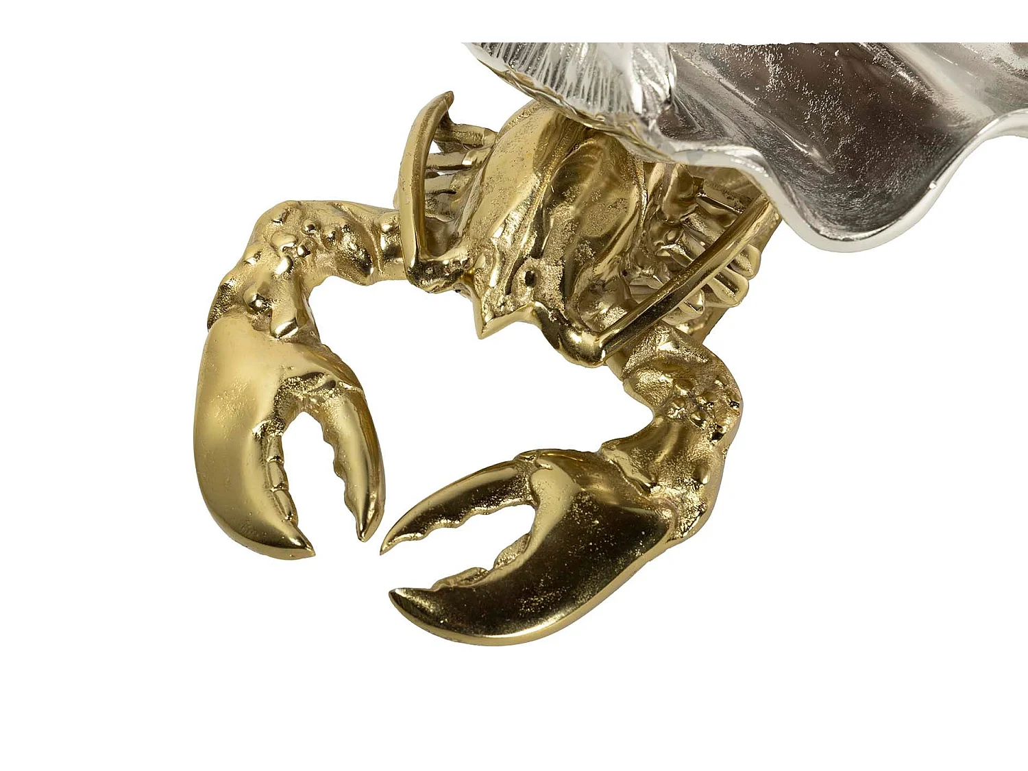 Champanera Langosta Aluminio Dorado 68x68x30 Cm