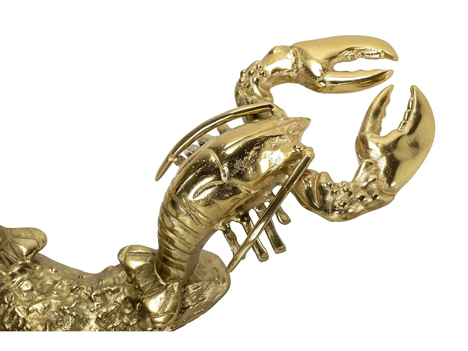 Champanera Langosta Aluminio Dorado 68x68x30 Cm