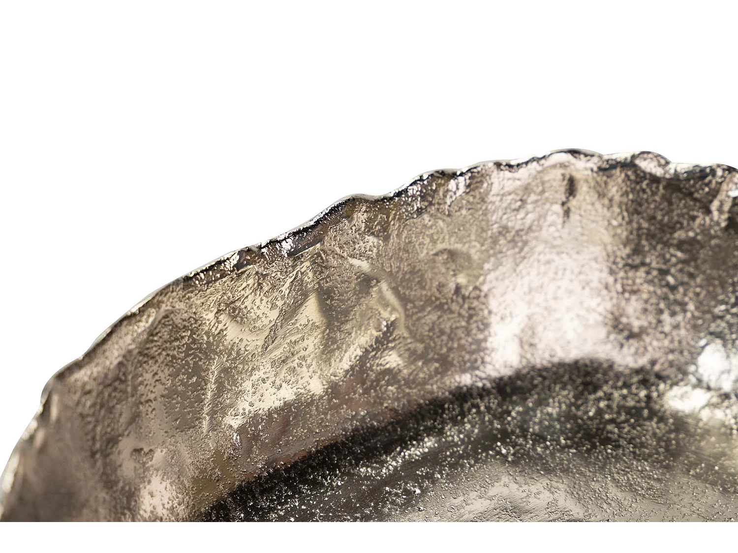 Centro Aluminio Plateado 27x28x6 Cm