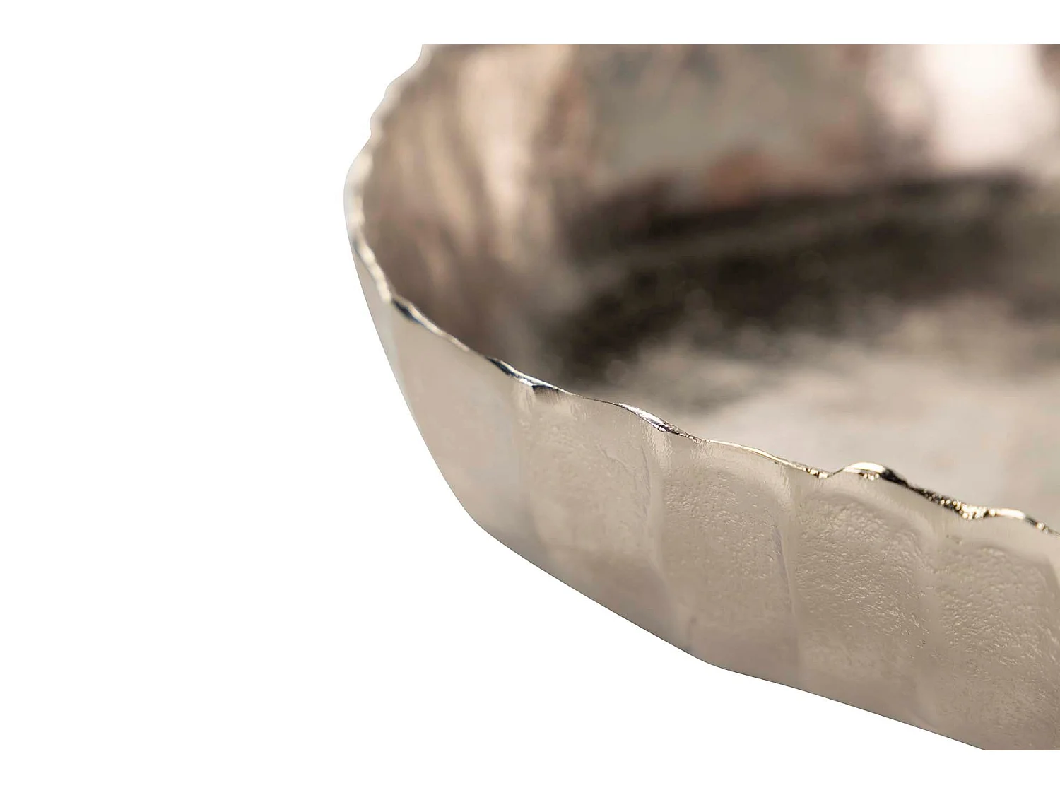 Centro Aluminio Plateado 27x28x6 Cm