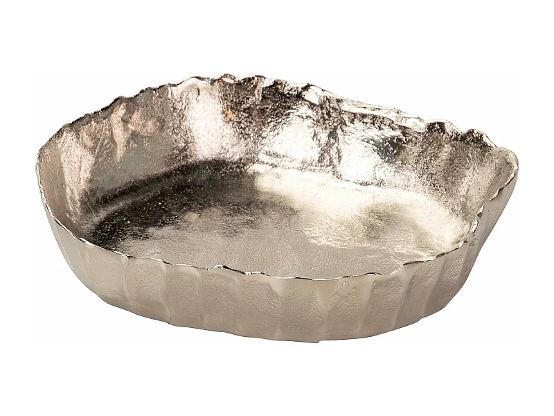 Centro Aluminio Plateado 27x28x6 Cm