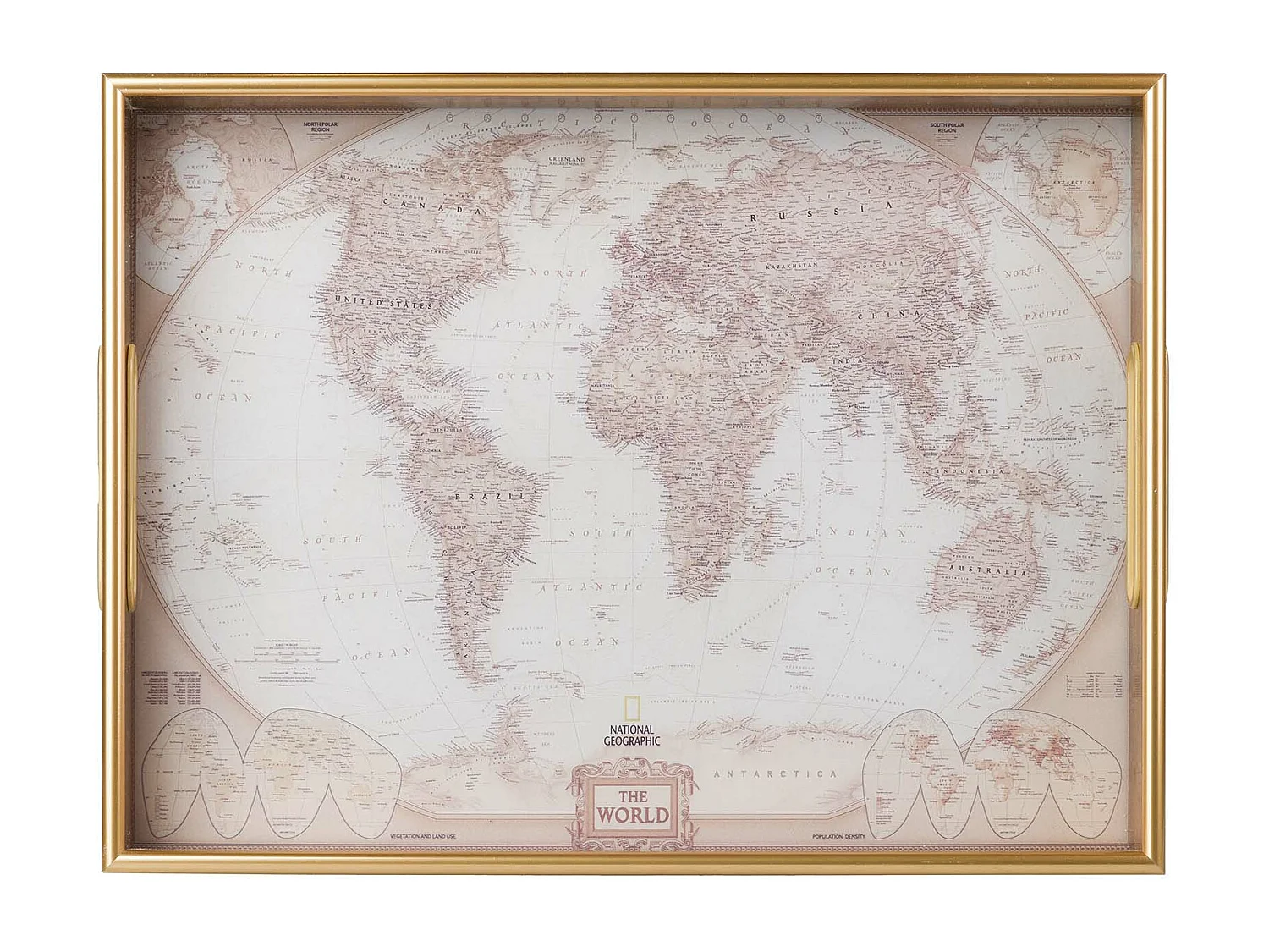 Set 2 Bandejas Cristal Pu 40x30x5 35x25x5 Cm