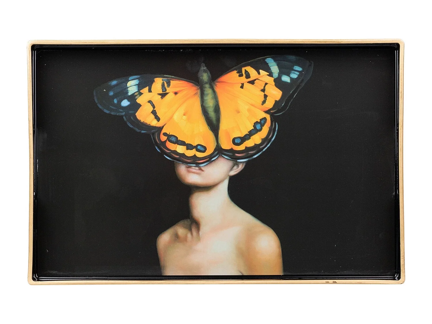 Set 2 Bandejas Retrato 48x35x4/40x26x4 Cm