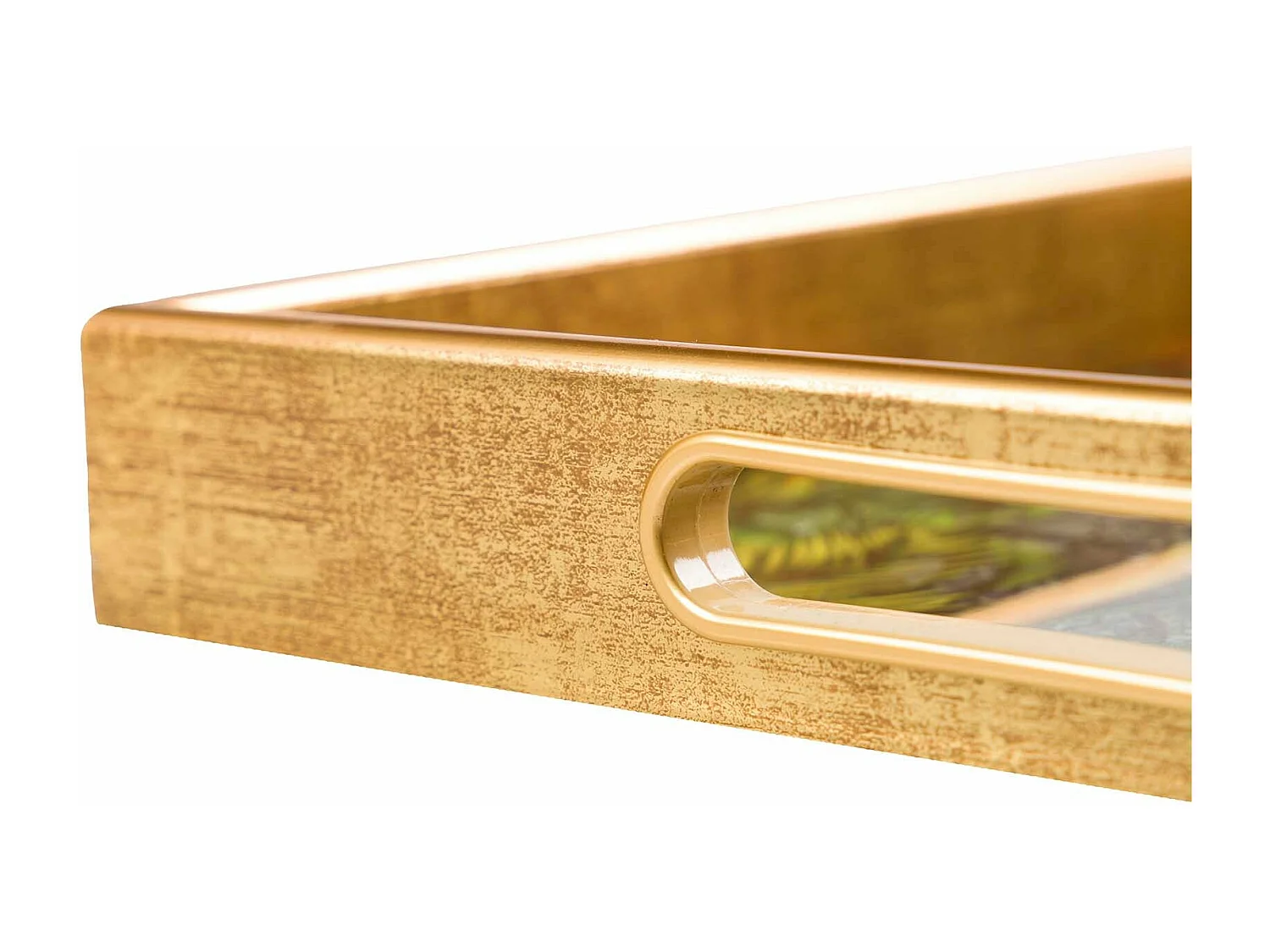 Set 2 Bandejas Cristal Pu 40x30x5 35x25x5 Cm