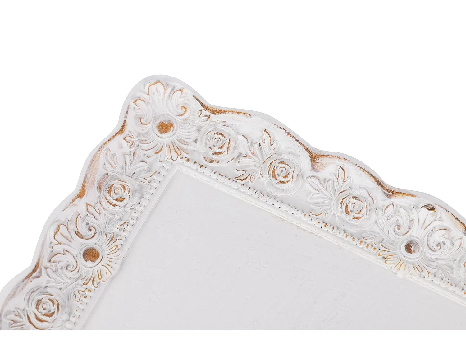 Bandeja Resina Blanco 25x14,5x2,5 Cm