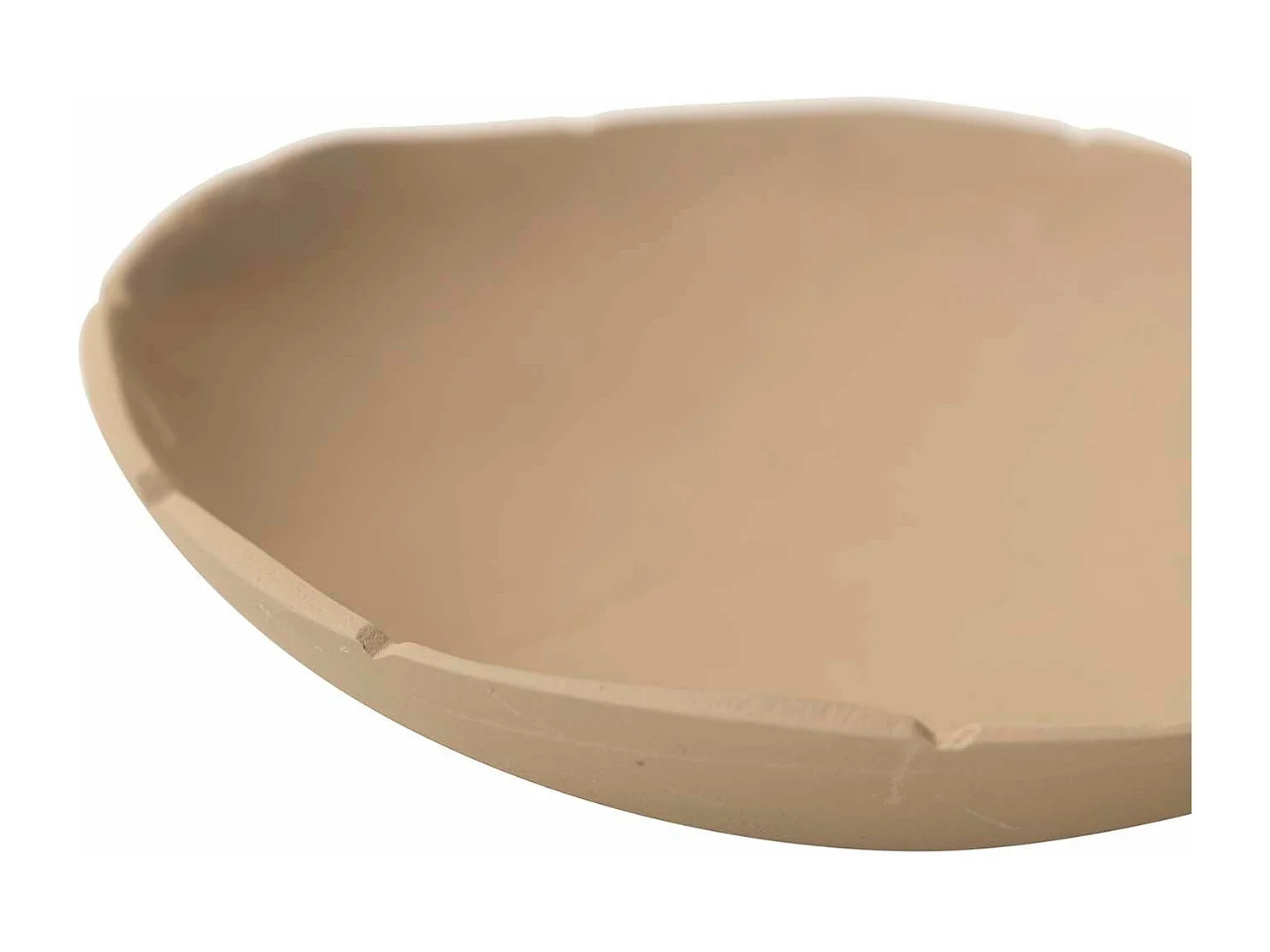 Centro Aluminio Beige 18x18x5 Cm