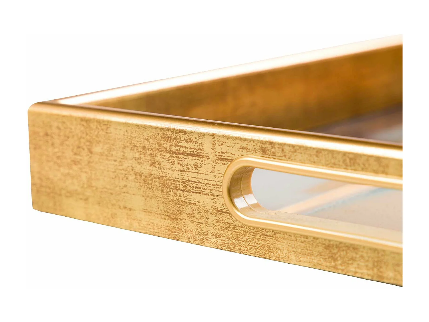 Set 2 Bandejas Cristal Pu 40x30x5 35x25x5 Cm