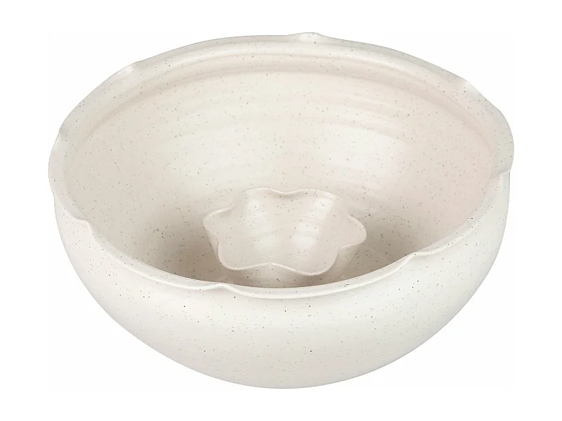 Centro De Mesa Ceramica Beige Izmir 34x34x16 Cm