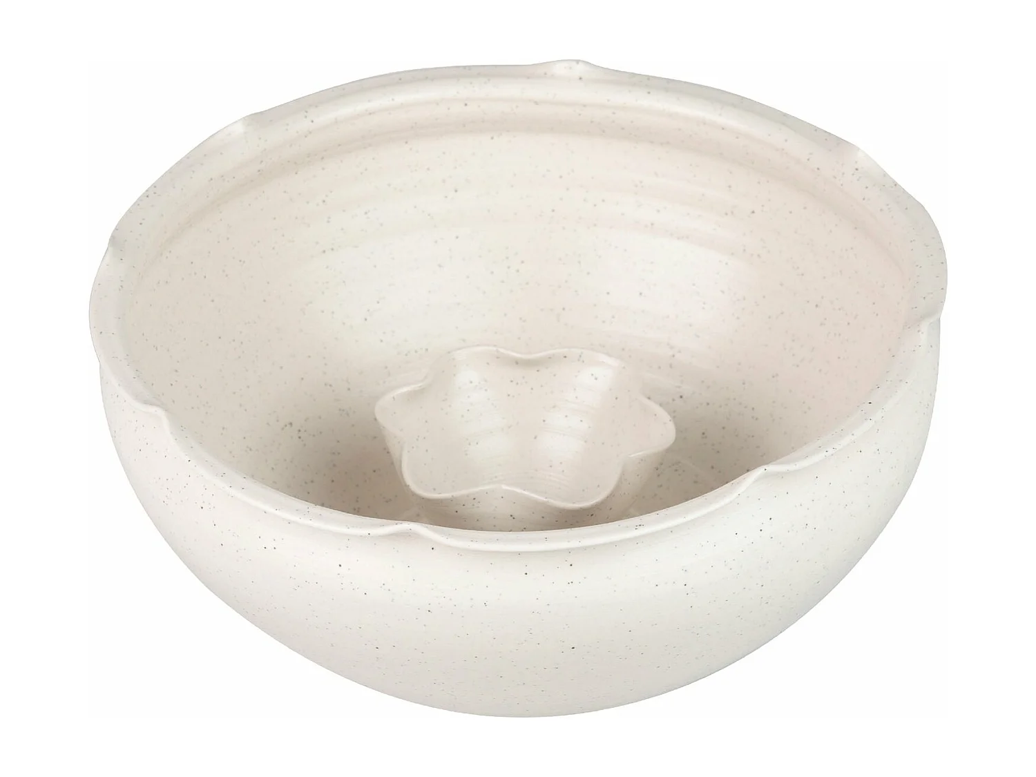 Centro De Mesa Ceramica Beige Izmir 34x34x16 Cm