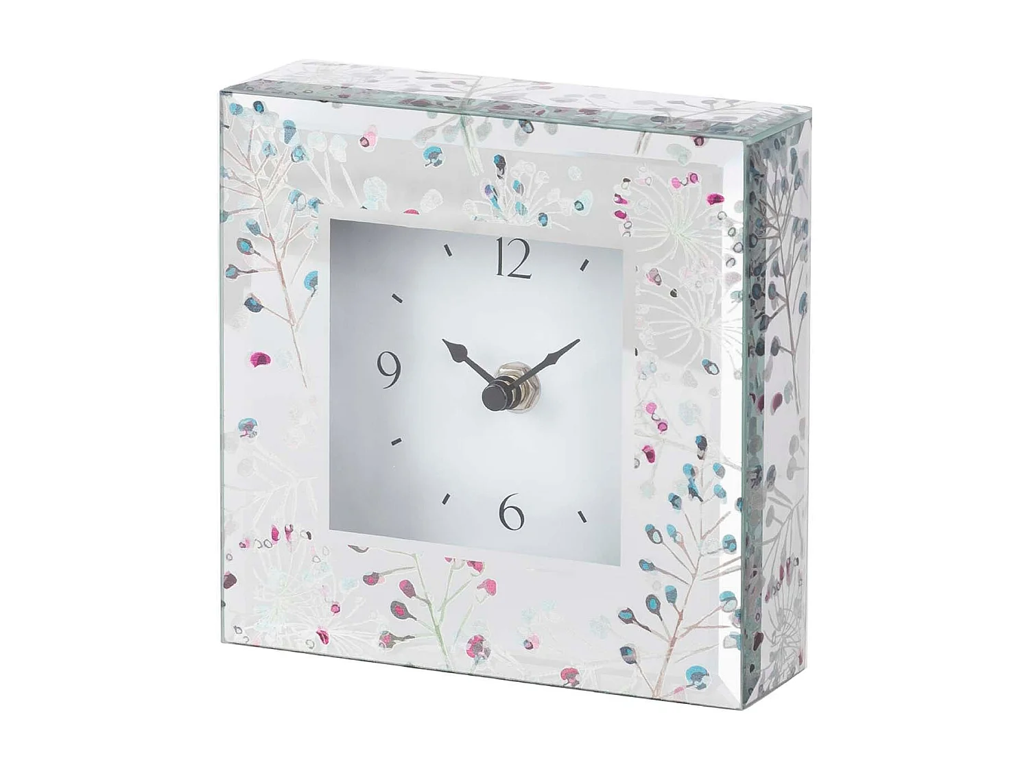 Reloj Cristal Impresion Foil 15x5x15 Cm