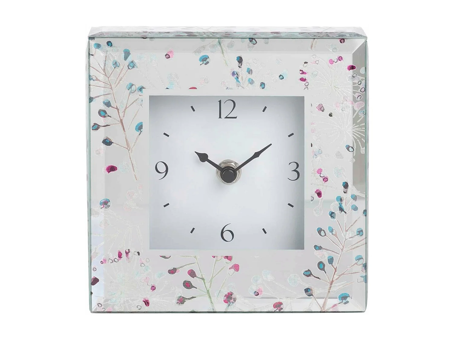 Reloj Cristal Impresion Foil 15x5x15 Cm