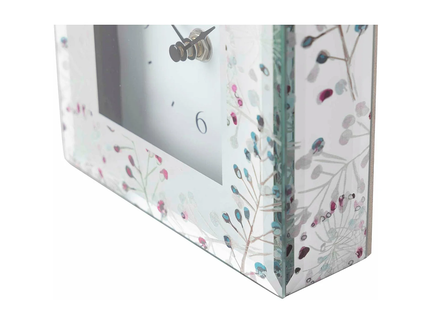 Reloj Cristal Impresion Foil 15x5x15 Cm