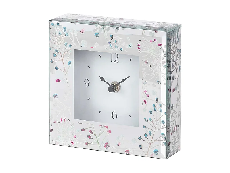 Reloj Cristal Impresion Foil 15x5x15 Cm