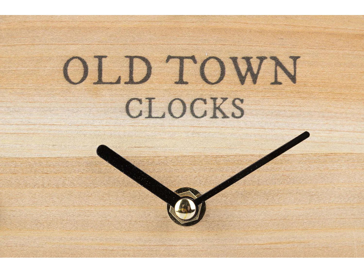 Reloj Sobremesa Metal Madera 21,5x6,5x21,5 Cm