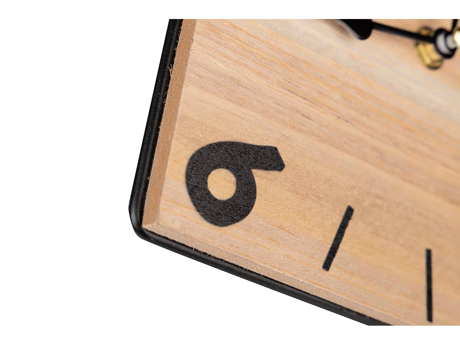 Reloj Sobremesa Metal Madera 25x14x26 Cm