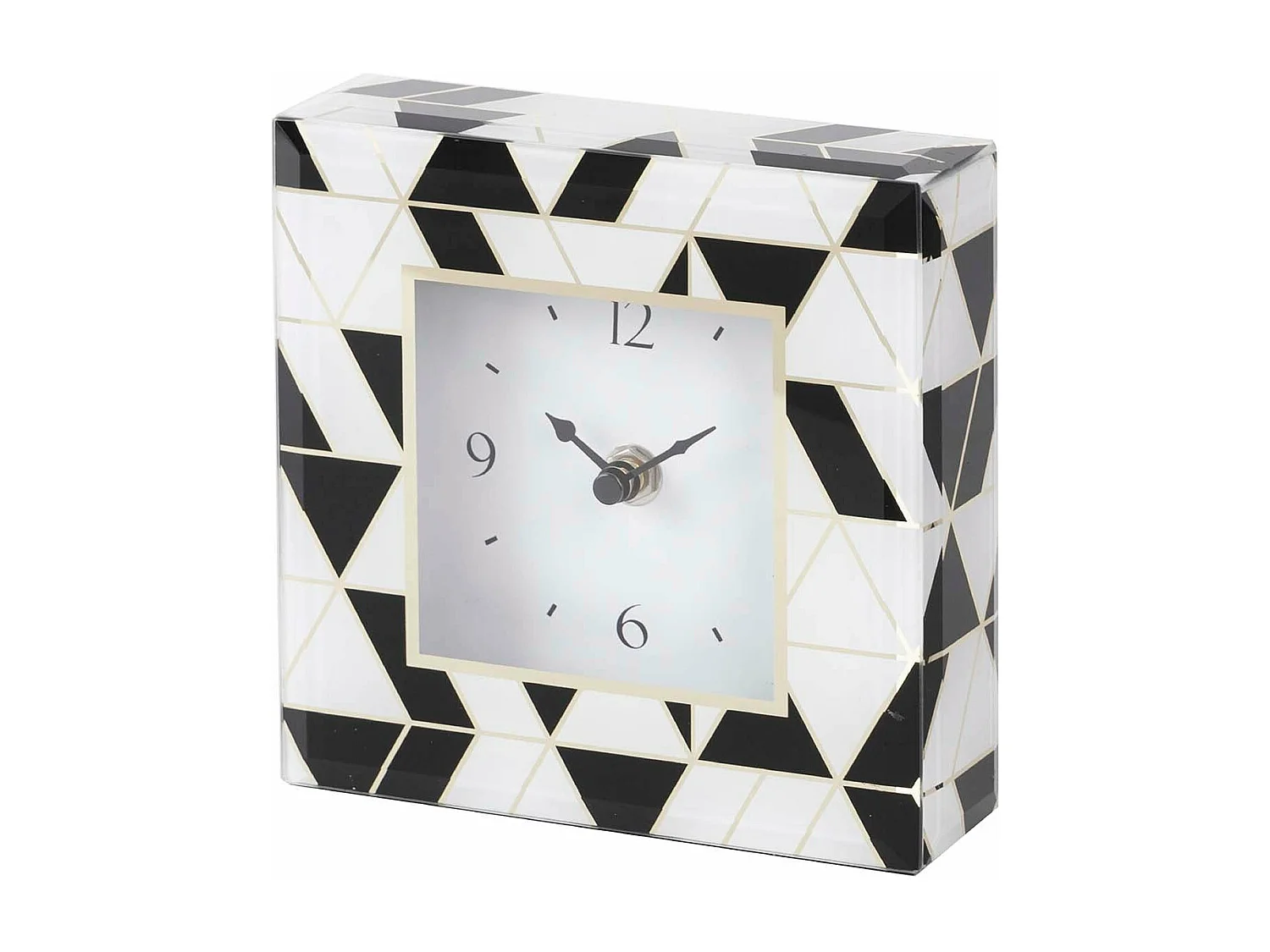 Reloj Cristal Impresion Foil 15x5x15 Cm