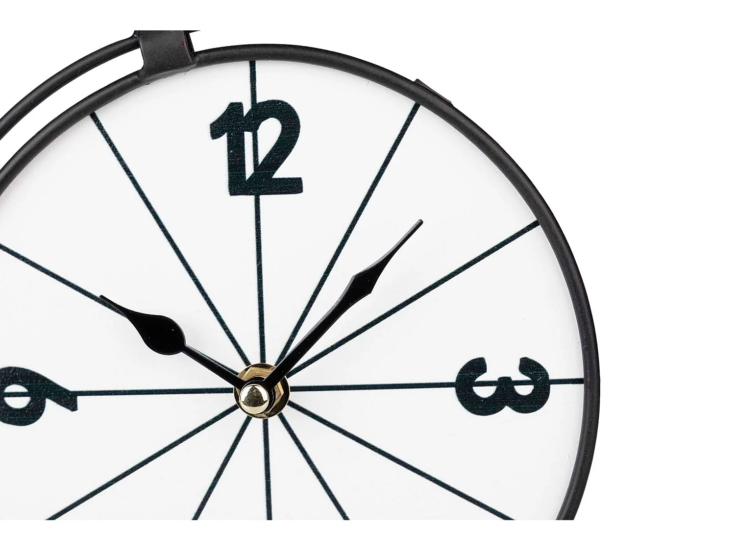 Reloj Sobremesa Metal Madera 29x7x27 Cm