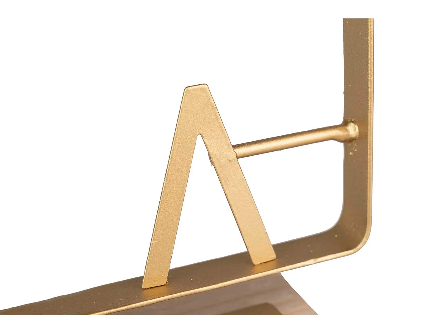 Reloj Sobremesa Metal Madera 23x7x28,5 Cm