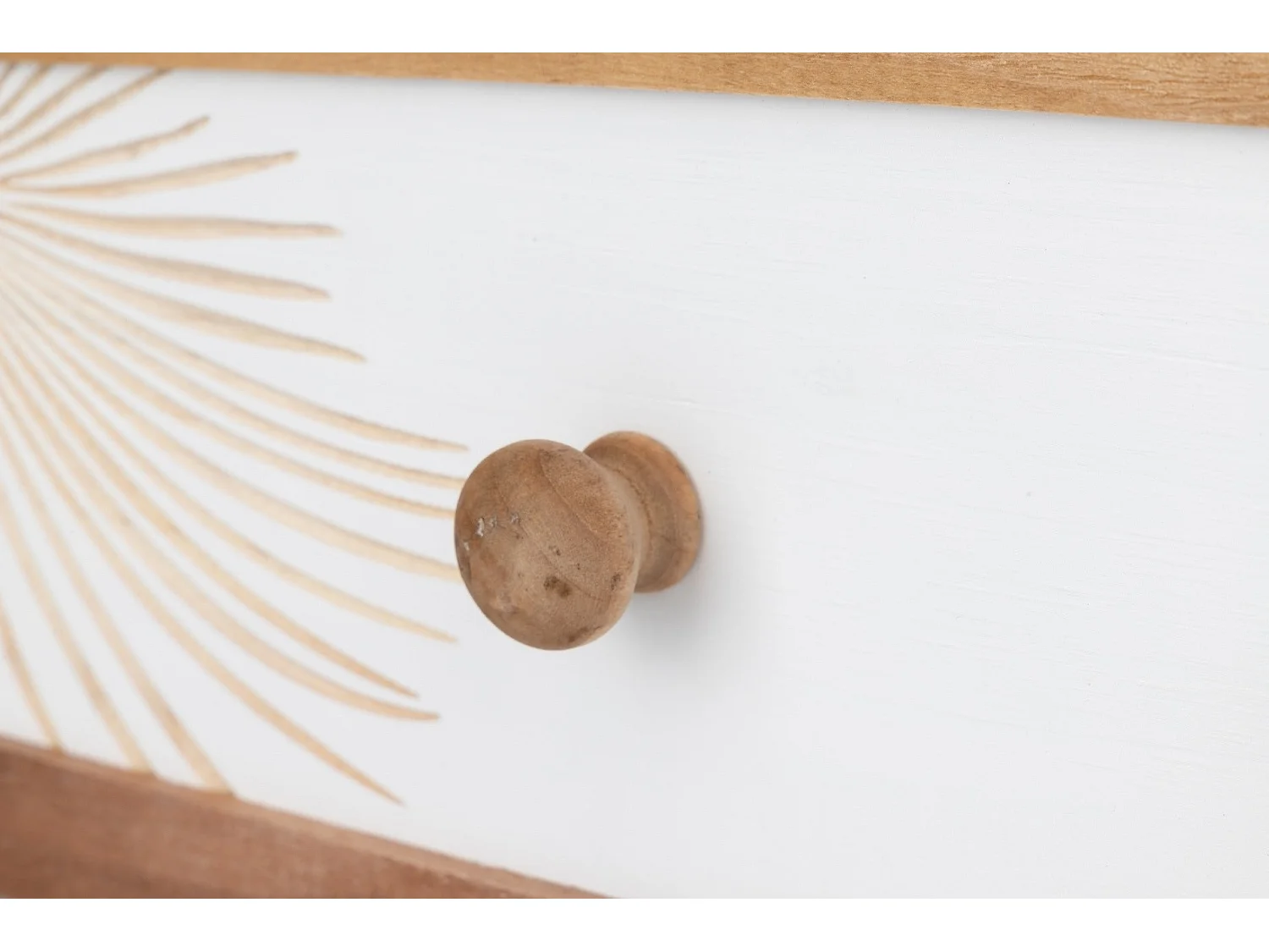 Perchero 4 Ganchos Madera Talla 72x4x15 Cm