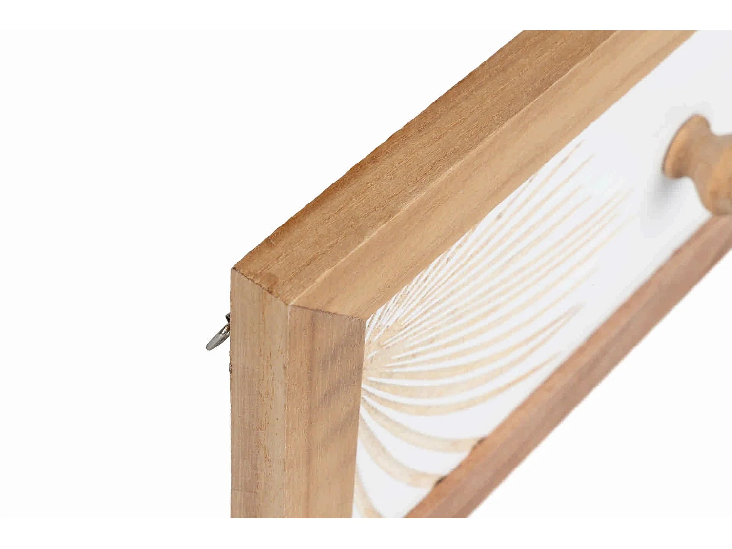 Perchero 4 Ganchos Madera Talla 72x4x15 Cm