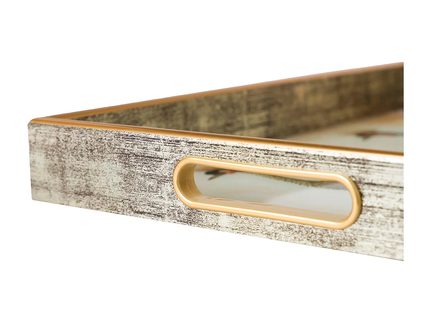 Set 2 Bandejas Cristal Pu 40x30x5 35x25x5 Cm