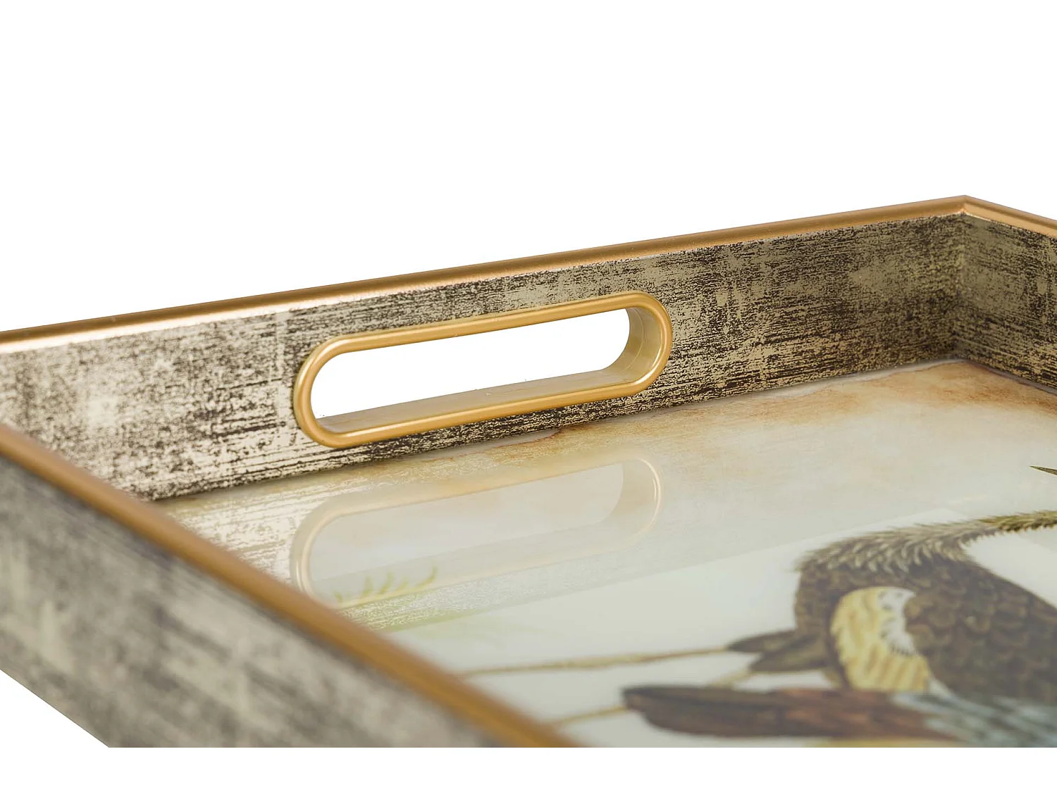 Set 2 Bandejas Cristal Pu 40x30x5 35x25x5 Cm